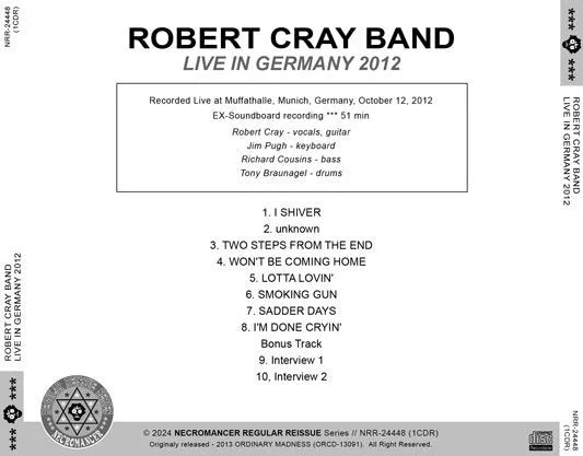 ROBERT CRAY BAND / LIVE IN GERMANY 2012 (1CDR)