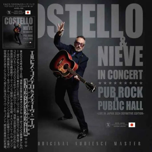 Elvis Costello & Steve Nieve / Pub Rock in Public Hall Live in Japan 2024 Limited Set (2CDR+1BDR)
