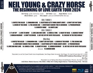 NEIL YOUNG & CRAZY HORSE / THE BEGINNING OF LOVE EARTH TOUR 2024 (2CDR+1BDR)