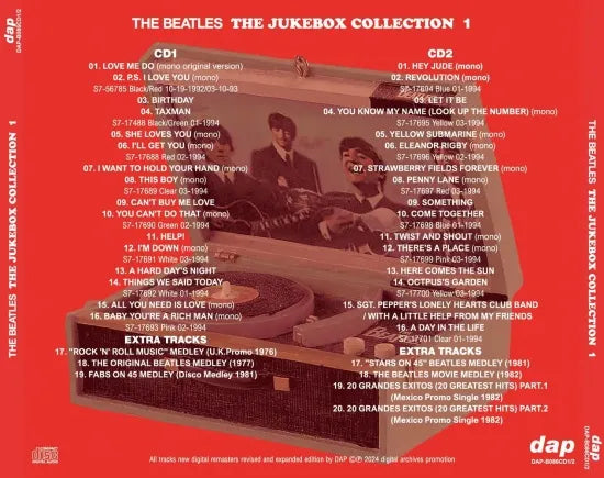 THE BEATLES / THE JUKEBOX COLLECTION 1&2 FOR JUKEBOXES ONLY SINGLES (2CD+2CD)