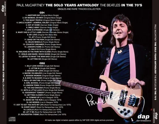 PAUL McCARTNEY / THE SOLO YEARS ANTHOLOGY THE BEATLES IN THE 70'S (2CD)