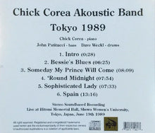 Load image into Gallery viewer, Chick Corea Akoustic Band / Tokyo 1989 SOUNDBOARD (1CDR)
