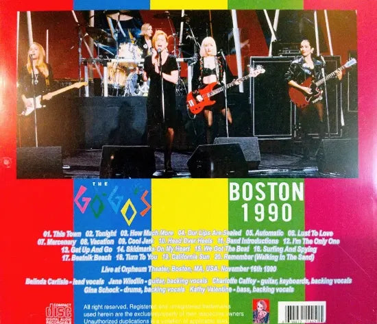 The Go-Go's / Boston 1990 (1CDR)