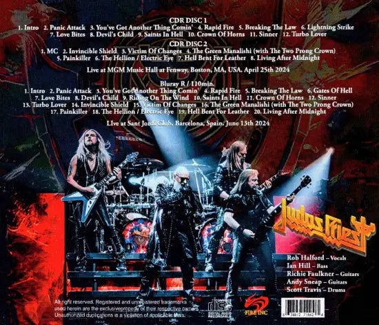 JUDAS PRIEST / LIVE FROM BOSTON TO BARCELONA 2024 (2CDR+1BDR)