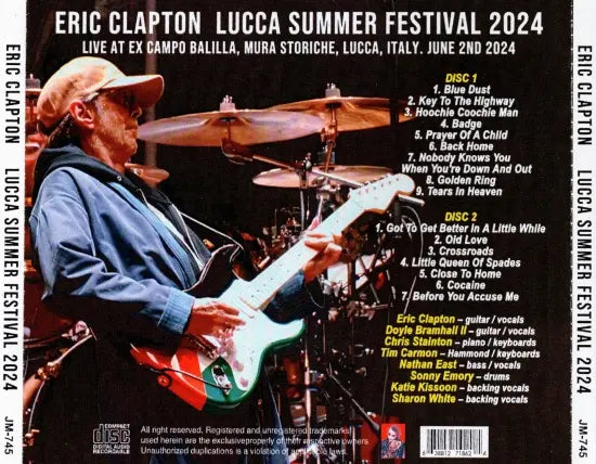 ERIC CLAPTON / LUCCA SUMMER FESTIVAL 2024 (2CDR)