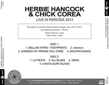 Load image into Gallery viewer, HERBIE HANCOCK &amp; CHICK COREA / LIVE IN PERUGIA 2013 (2CDR)
