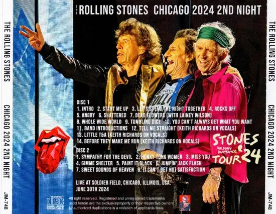 THE ROLLING STONES / CHICAGO 2024 2ND NIGHT (2CDR)