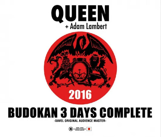 Queen + Adam Lambert / 2016 Budokan 3 Days Complete XAVEL Original Audience Master (6CDR)