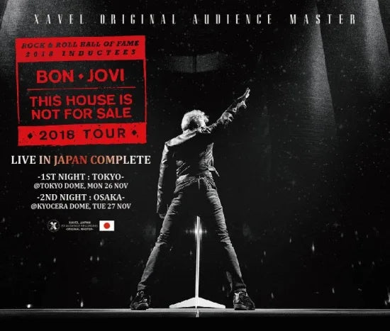 BON JOVI / LIVE IN JAPAN 2018 COMPLETE XAVEL ORIGINAL AUDIENCE MASTER (4CDR)