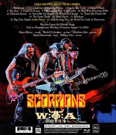 SCORPIONS / WACKEN OPEN AIR 2024 HD PRO-SHOT (1BDR)