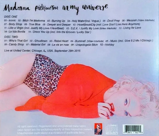 MADONNA / IN MY UNIVERSE Rebel Heart Tour (2CDR)