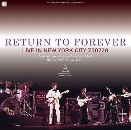 RETURN TO FOREVER / LIVE IN NEW YORK CITY 750728 (1CDR)