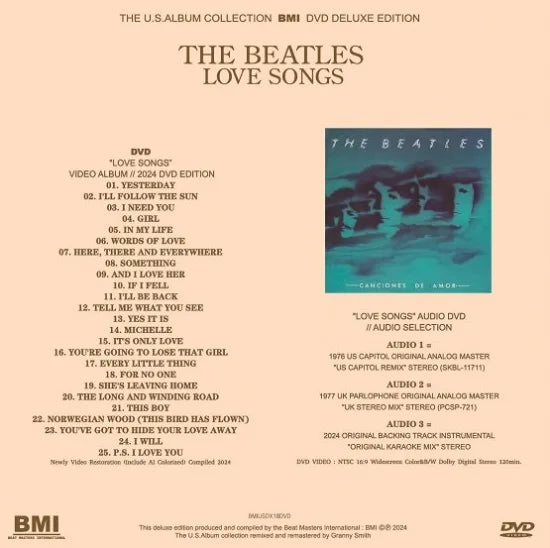 THE BEATLES / LOVE SONGS THE U.S.ALBUM COLLECTION (2CD+1DVD