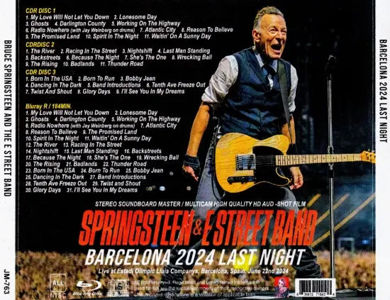 BRUCE SPRINGSTEEN & THE E STREET BAND / BARCELONA 2024 LAST NIGHT STEREO SBD (3CDR+1BDR)