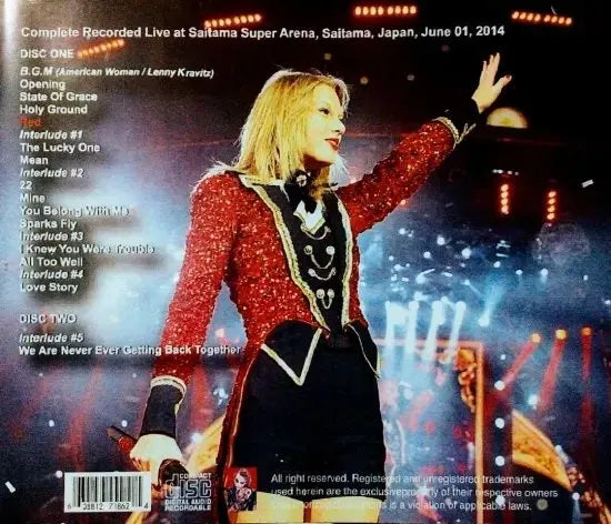 TAYLOR SWIFT / ONE NIGHT STAND Live At Super Arena (2CDR)