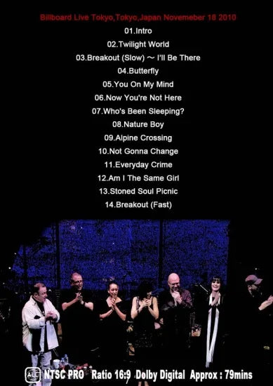 Swing Out Sister / Live at Billboard Tokyo Live PRO SHOT (1DVDR)
