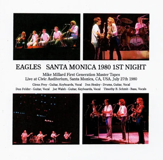 その他 Live: Civic Theater Halifax 1980 [DVD] EAGLES / SANTA MONICA 1980 1ST NIGHT (2CDR) – Music Lover Japan