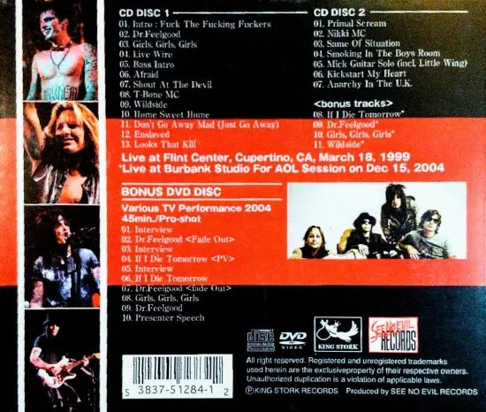 MOTLEY CRUE / Live Rewire (2CDR+1DVDR)