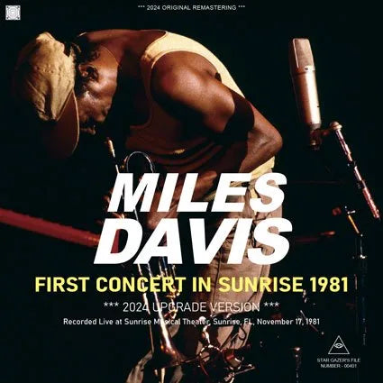 MILES DAVIS / FIRST CONCERT IN SUNRISE 1981 2024 UPGRADE VERSION (2CDR)