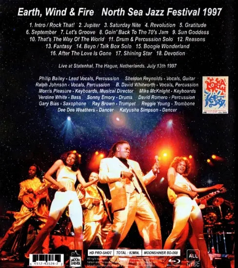 Earth, Wind & Fire / North Sea Jazz Festival 1997 PRO SHOT (1BDR)