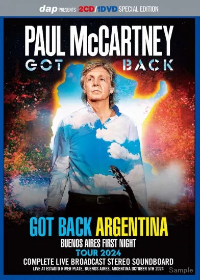 PAUL McCARTNEY / GOT BACK ARGENTINA 2024 BUENOS AIRES FIRST NIGHT (2CD+1DVD)