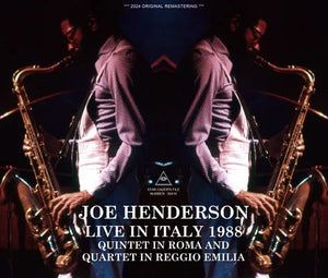 JOE HENDERSON / LIVE IN ITALY 1988 QUINTET IN ROMA & QUARTET IN REGGIO EMILIA (3CDR)