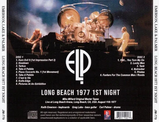 EMERSON, LAKE & PALMER / LONG BEACH 1977 1ST NIGHT (2CDR)