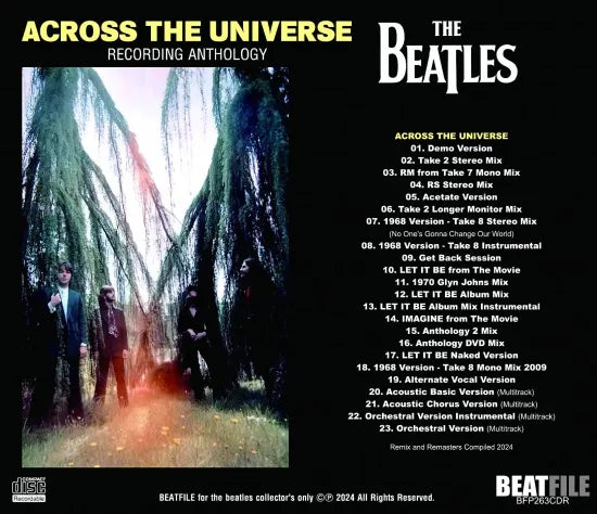 THE BEATLES / ACROSS THE UNIVERSE  RECORDING ANTHOLOGY (1CDR)