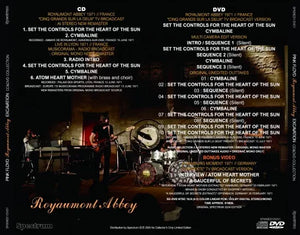 PINK FLOYD / EXCAVATION ROYAUMONT ABBEY TV&RADIO BROADCAST 1971 (1CD+1DVD)