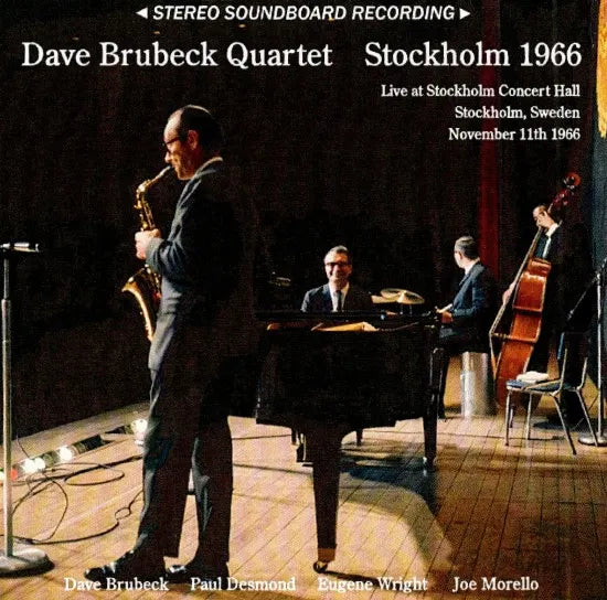 Dave Brubeck Quartet / Stockholm 1966 STEREO SOUNDBOARD (1CDR)