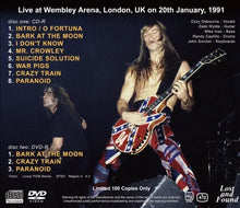 Load image into Gallery viewer, OZZY OSBOURNE / THE GREAT BRITISH MUSIC  WEEKEND 1991 FM Soundboard (1CDR+1DVDR)
