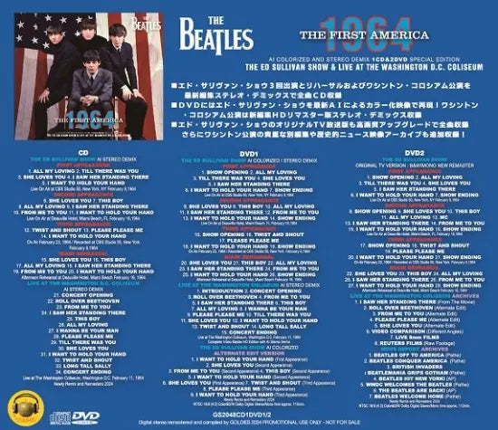 THE BEATLES / THE FIRST AMERICA 1964 (1CD+2DVD)