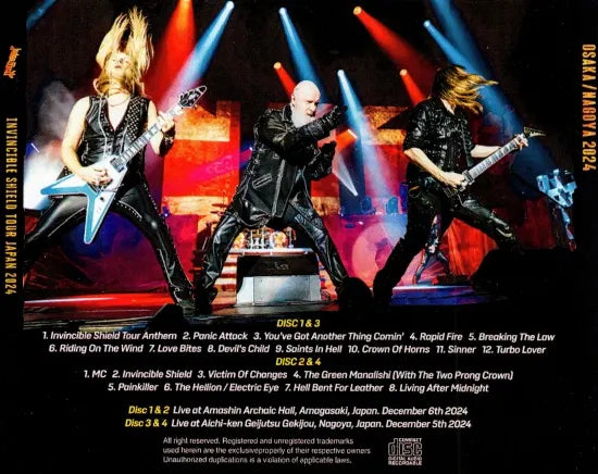 JUDAS PRIEST / OSAKA NAGOYA 2024 (4CDR) – Music Lover Japan