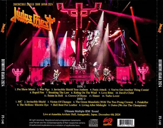 JUDAS PRIEST / OSAKA 2024 Ultimate Multiple IEM Sound (2CDR)