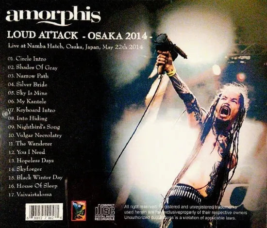 AMORPHIS / LOUD ATTACK OSAKA 2014 (1CDR)