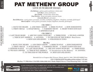 PAT METHENY GROUP / LIVE IN WARSAW 950423 (2CDR+1BDR)