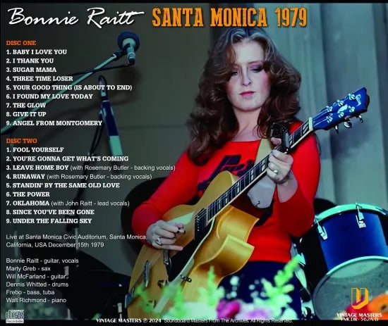 BONNIE RAITT / SANTA MONICA 1979 Soundboard (2CDR)