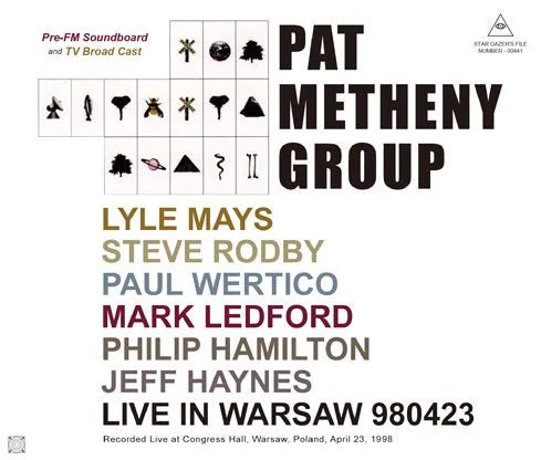 PAT METHENY GROUP / LIVE IN WARSAW 980423 (2CDR+1DVDR)