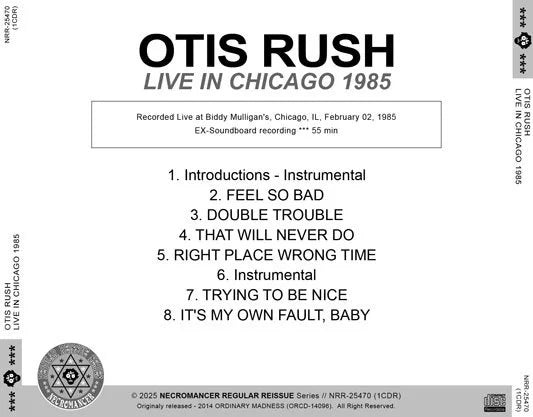 OTIS RUSH / LIVE IN CHICAGO 1985 (1CDR)