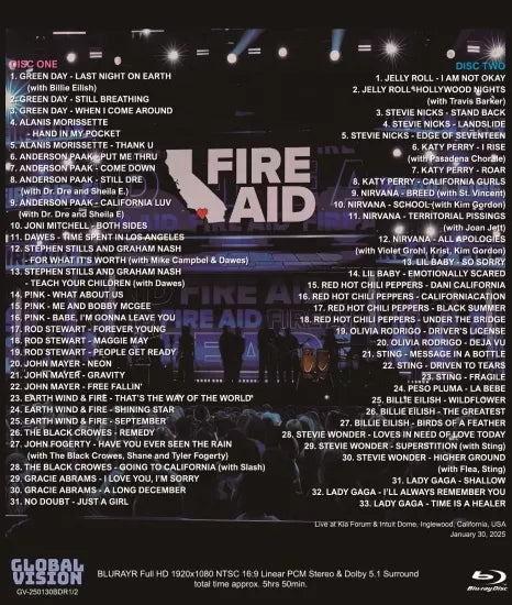 V.A. / FIRE AID BENEFIT CONCERT 2025 (2BDR)