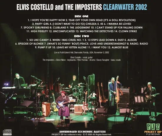 ELVIS COSTELLO and THE IMPOSTERS / CLEARWATER 2002 (2CDR)