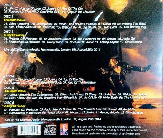 KATE BUSH / BEFORE THE DAWN FIRST & SECOND SHOW (6CDR)