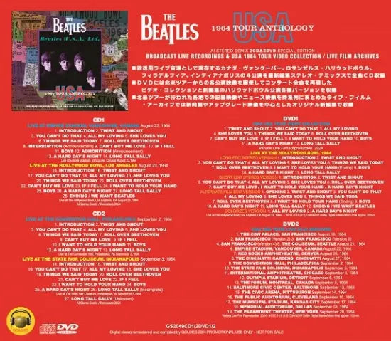 THE BEATLES / USA 1964 TOUR ANTHOLOGY (2CD+2DVD)