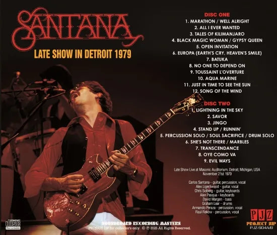 SANTANA / LATE SHOW IN DETROIT 1979 (2CDR)