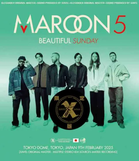 MAROON 5 / Beautiful Sunday 2025 Tokyo 3rd Night Limited Edition (1BDR+1DVDR+2CDR)