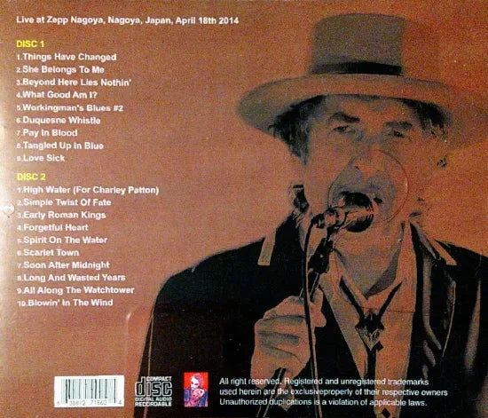 BOB DYLAN / NAGOYA 2014 1ST NIGHT (2CDR)