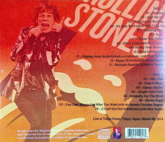 THE ROLLING STONES / TokyoSecond Night (2CDR)