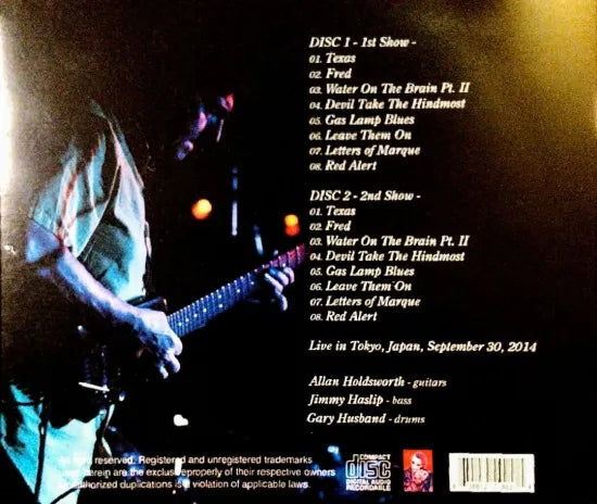 Allan Holdswort / Live in Tokyo 2014 (2CDR)