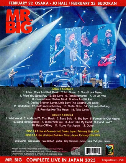 2025年 Mr.Big – The BIG Finale! Forever In Our Hearts 日本