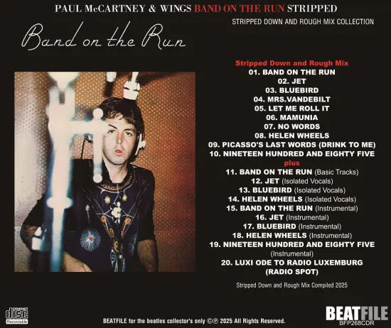 PAUL McCARTNEY & WINGS / BAND ON THE RUN...STRIPPED (1CDR)